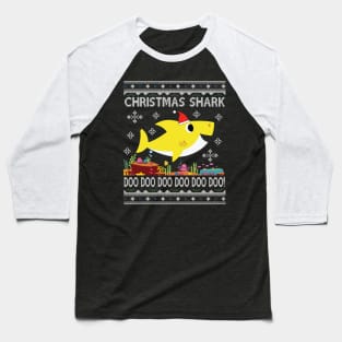 Baby Shark Christmas Knit Baseball T-Shirt